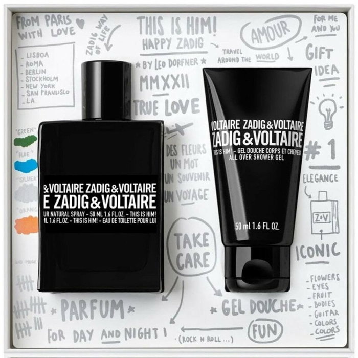 Zadig & Voltaire Set This Is Him Eau De Toilette et Gel Douche 50 ml Zadig & Voltaire Set This Is Him Eau De Toilette et Gel Douche 50 ml