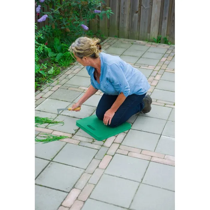 Nature - Coussin protège-genoux en mousse EVA - Taille L 40 x 38 x 3 cm - Vert - Pour jardinage et bricolage