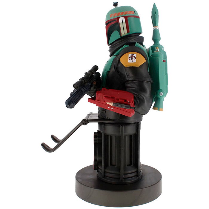 EXQUISITE GAMING - Figurine sujetador de câbles Boba Fett Mandalorian Star Wars 20 cm - Compatible PlayStation 5, Xbox Series et iPhone