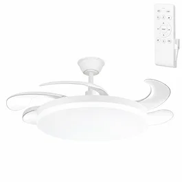 Ventilador DC Blanco 59W 6980lm 3000-4000-6500K 4 Aspas 6 Velocidades