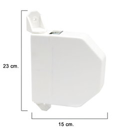 WOLFPACK LINEA PROFESIONAL Enrouleur de sangle volet rabattable blanc 22 mm