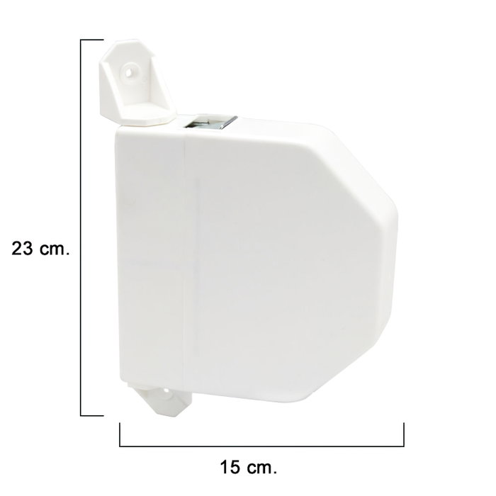 WOLFPACK LINEA PROFESIONAL Enrouleur de sangle volet rabattable blanc 22 mm WOLFPACK LINEA PROFESIONAL Enrouleur de sangle volet rabattable blanc 22 mm