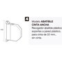 WOLFPACK LINEA PROFESIONAL Enrouleur de sangle volet rabattable blanc 22 mm