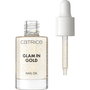 Catrice Huile pour Ongles GLAM IN GOLD 8 ml avec Particules Dorées et Vitamine E, Hydratation Intense pour Ongles et Cuticules