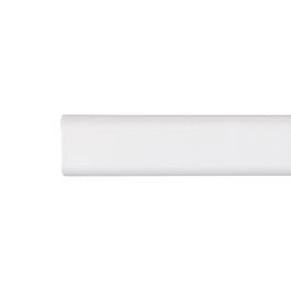 Cintacor Barre de penderie ovale en métal blanc 100 cm Ø 15x25 mm