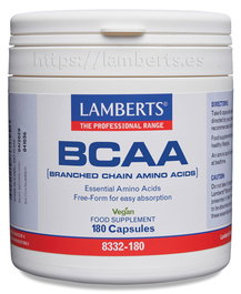 LAMBERTS BCAA sous forme libre 180 capsules