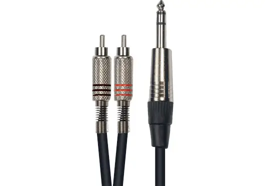YELLOWCAB Câble Audio 3 m RCA Mâle vers Jack Stéréo Mâle - Noir YELLOWCAB Câble Audio 3 m RCA Mâle vers Jack Stéréo Mâle - Noir