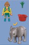 PLAYMOBIL My Life Zoo : Éléphant Bébé et Soigneuse 72092