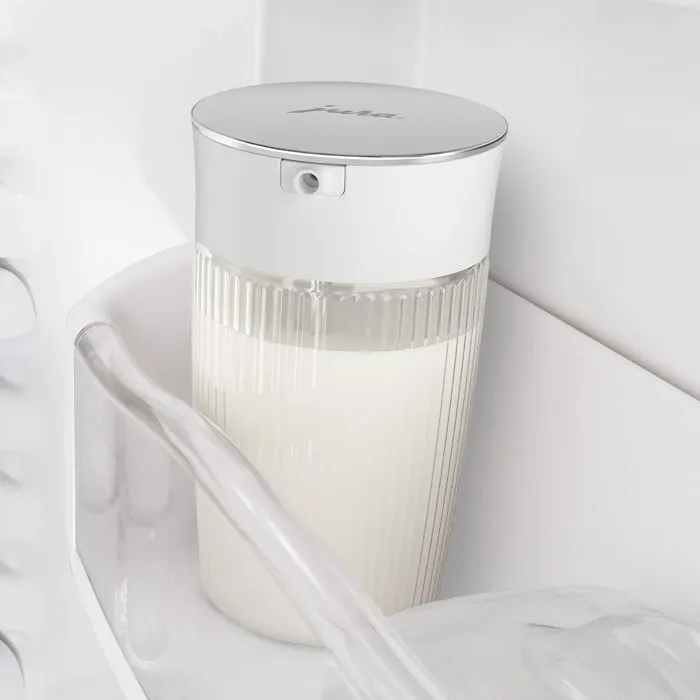 Jura Carafe à lait en verre 0,5 L avec adaptateurs silicone et capuchon inox