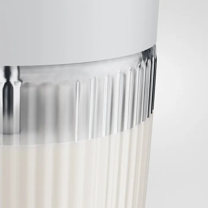 Jura Carafe à lait en verre 0,5 L avec adaptateurs silicone et capuchon inox