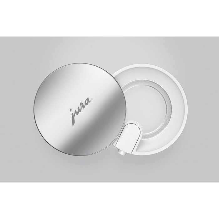 Jura Carafe à lait en verre 0,5 L avec adaptateurs silicone et capuchon pivotant inox