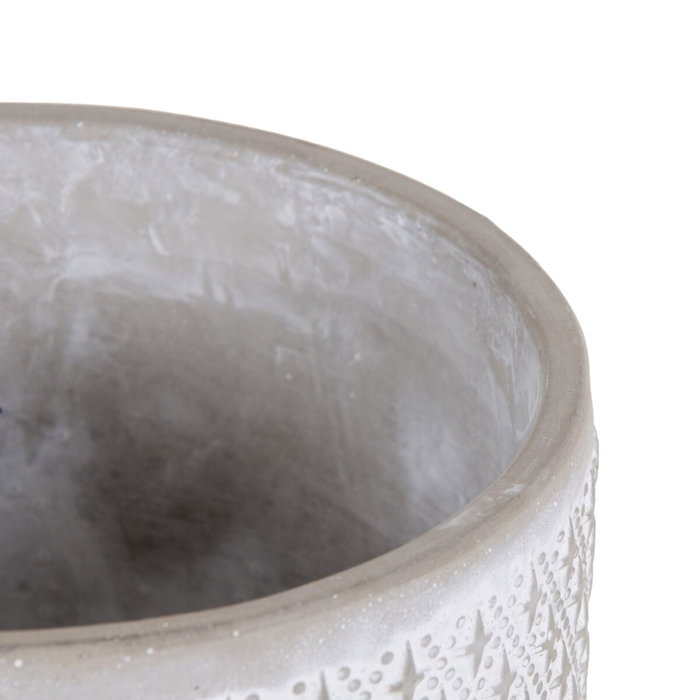 BigBuy Garden Cache-pot Gris Ciment