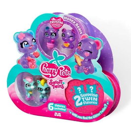 Cherry Pets Sweet Twins - Pack de 6 Figurines assorties - Jouets 20,1x18x32 cm pour enfants dès 4 ans