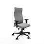 Piqueras Y Crespo Fauteuil Albacete Gris Clair avec Mécanisme Synchrone et Accoudoirs 1D