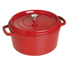 Staub Cocotte ronde 28 cm rouge cerise - Réf. 40509-852-0 / 405098520