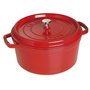 Staub Cocotte ronde 28 cm rouge cerise - Réf. 40509-852-0 / 405098520