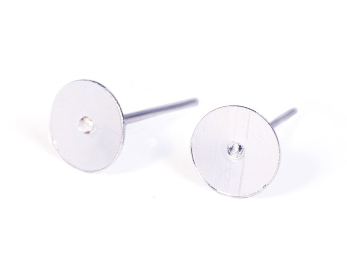 Innspiro Boucle d'oreille métallique pour incrustation base argentée 6,0x12,4mm Innspiro Boucle d'oreille métallique pour incrustation base argentée 6,0x12,4mm