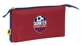 Safta Portatodo Triple Kings League "Jijantes" - Porte-tout 3 compartiments pour collection, 22 x 12 x 3 cm, produit en espagnol