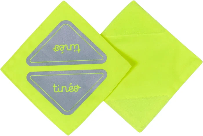Tineo Patchs réfléchissants pour poussette et vélo - Jaune fluo - Fixation par scratch - Accessoire sécurité visibilité nocturne Tineo Patchs réfléchissants pour poussette et vélo - Jaune fluo - Fixation par scratch - Accessoire sécurité visibilité nocturne