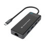Conceptronic DONN14G Adaptateur USB-C 7-en-1 HDMI 4K 30Hz USB-C PD 100W Ethernet Gigabit Wake-on-LAN
