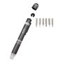 Edm Light Driver Tournevis Lampe de Travail LED 0.7W avec 6 Embouts Magnétiques IP44 - Couleurs Assorties