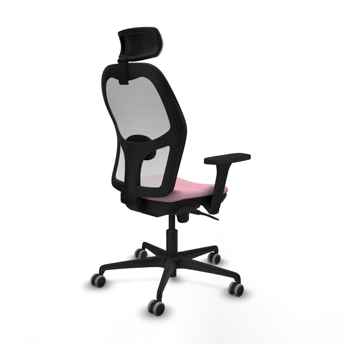 Piqueras y Crespo Chaise de Bureau 3D036G2 Rose avec Appui-tête Piqueras y Crespo Chaise de Bureau 3D036G2 Rose avec Appui-tête