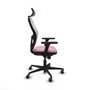 Piqueras y Crespo Chaise de Bureau 3D036G2 Rose avec Appui-tête