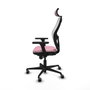 Piqueras y Crespo Chaise de Bureau 3D036G2 Rose avec Appui-tête