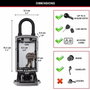 Master Lock 5440EURD Boîte à clés connectée Bluetooth ou Combinaison