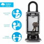 Master Lock 5440EURD Boîte à clés connectée Bluetooth ou Combinaison