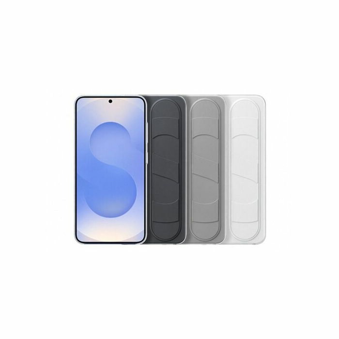 Samsung Coque pour Galaxy S25 - Blanc - Fonction Support - Lanière Intégrée Samsung Coque pour Galaxy S25 - Blanc - Fonction Support - Lanière Intégrée