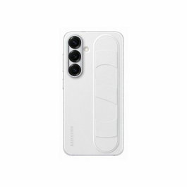 Samsung Coque pour Galaxy S25 - Blanc - Fonction Support - Lanière Intégrée