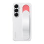 Samsung Coque pour Galaxy S25 - Blanc - Fonction Support - Lanière Intégrée