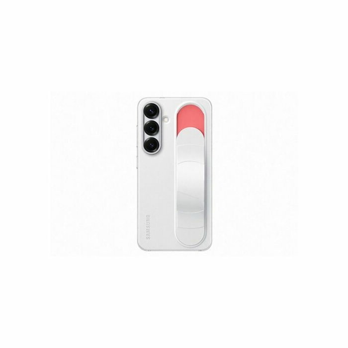 Samsung Coque pour Galaxy S25 - Blanc - Fonction Support - Lanière Intégrée Samsung Coque pour Galaxy S25 - Blanc - Fonction Support - Lanière Intégrée