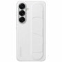 Samsung Coque pour Galaxy S25 - Blanc - Fonction Support - Lanière Intégrée