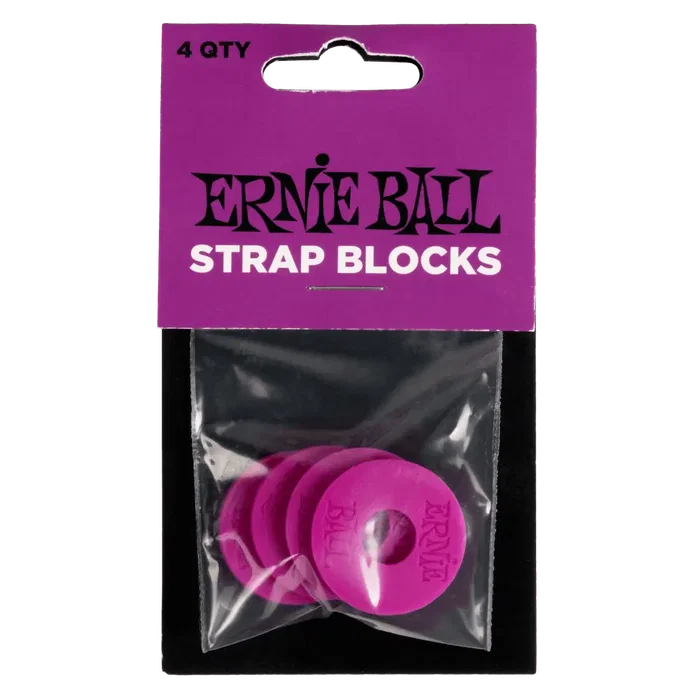 Ernie Ball Strap Blocks - 4 pièces - Pourpre Ernie Ball Strap Blocks - 4 pièces - Pourpre
