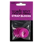 Ernie Ball Strap Blocks - 4 pièces - Pourpre