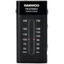 DAEWOO Radio mini AM/FM avec Superbass et écouteurs