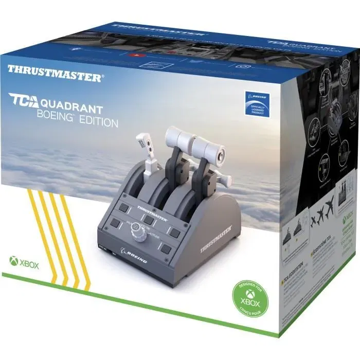 Thrustmaster TCA Quadrant Boeing Edition - Système de commandes aviation sous licence officielle - Compatible Xbox Series X|S, Xbox One et PC Thrustmaster TCA Quadrant Boeing Edition - Système de commandes aviation sous licence officielle - Compatible Xbox Series X|S, Xbox One et PC