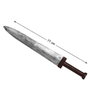 Atosa Épée Romaine Argentée de 77 cm pour Guerrier ou Gladiateur Adulte