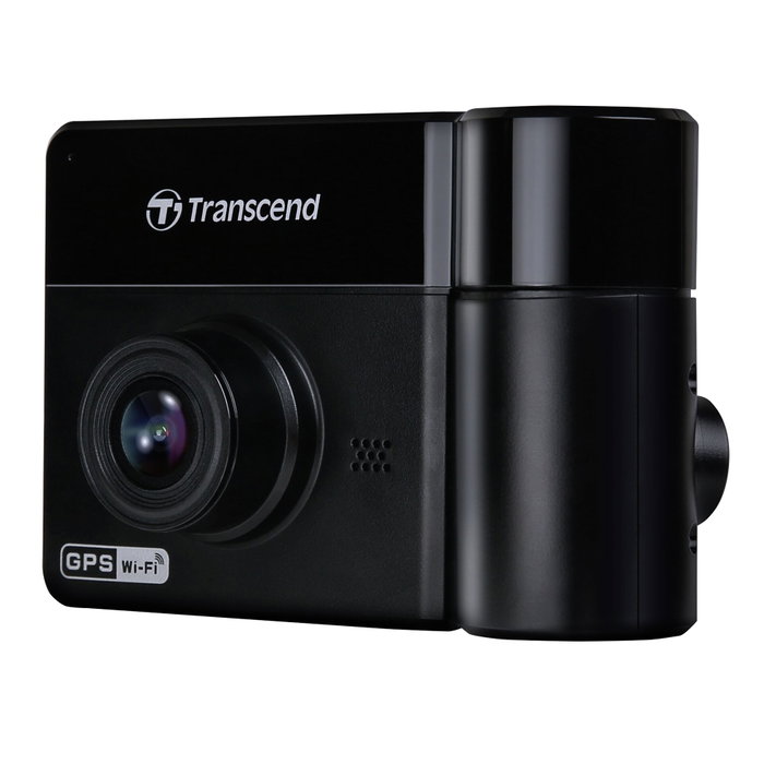 Transcend DrivePro 550 Dual 1080p avec 2 objectifs et microSDXC 64 Go