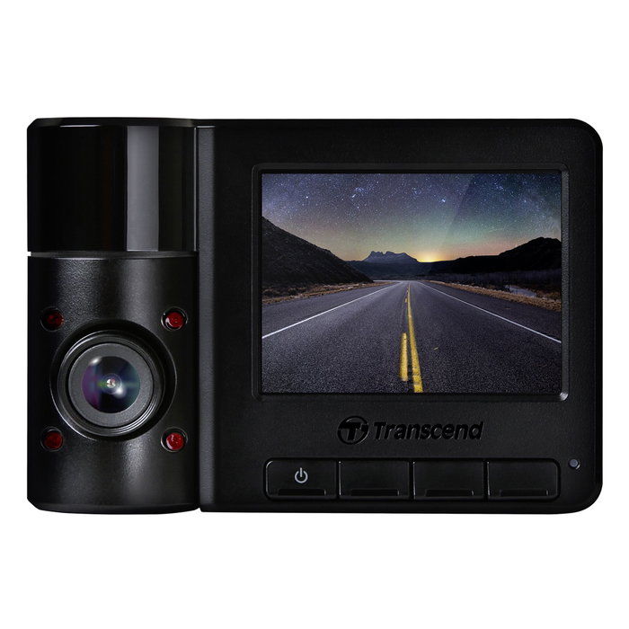Transcend DrivePro 550 Dual 1080p avec 2 objectifs et microSDXC 64 Go