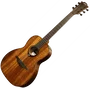 Lag Tramontane 98 Parlor Guitare Folk Électroacoustique Caoba Solide Naturel Brillant Stage Lag