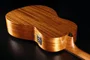 Lag Tramontane 98 Parlor Guitare Folk Électroacoustique Caoba Solide Naturel Brillant Stage Lag