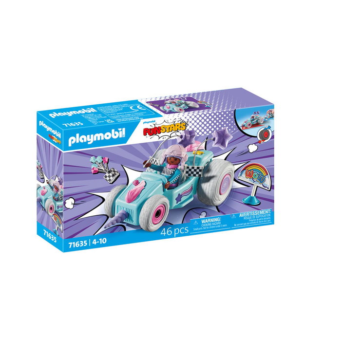 Playmobil 71635 Jeune fille licorne et kart Funstars