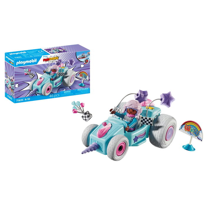 Playmobil 71635 Jeune fille licorne et kart Funstars