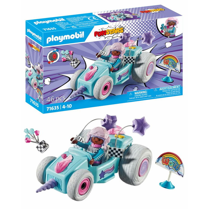 Playmobil 71635 Jeune fille licorne et kart Funstars