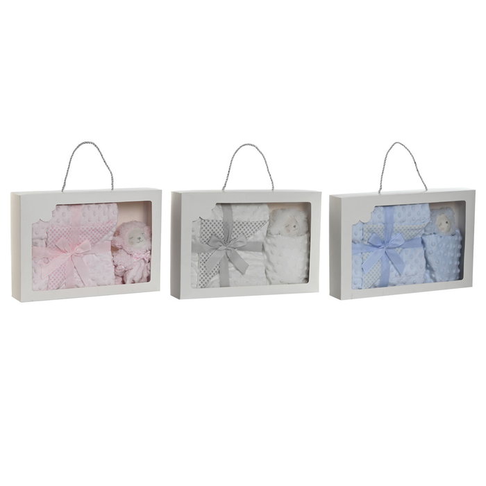Coffret Bébé Home ESPRIT Bleu Beige Rose Polyester (3 Unités) Coffret Bébé Home ESPRIT Bleu Beige Rose Polyester (3 Unités)