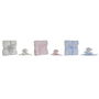 Coffret Bébé Home ESPRIT Bleu Beige Rose Polyester (3 Unités)