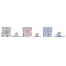 Coffret Bébé Home ESPRIT Bleu Beige Rose Polyester (3 Unités)